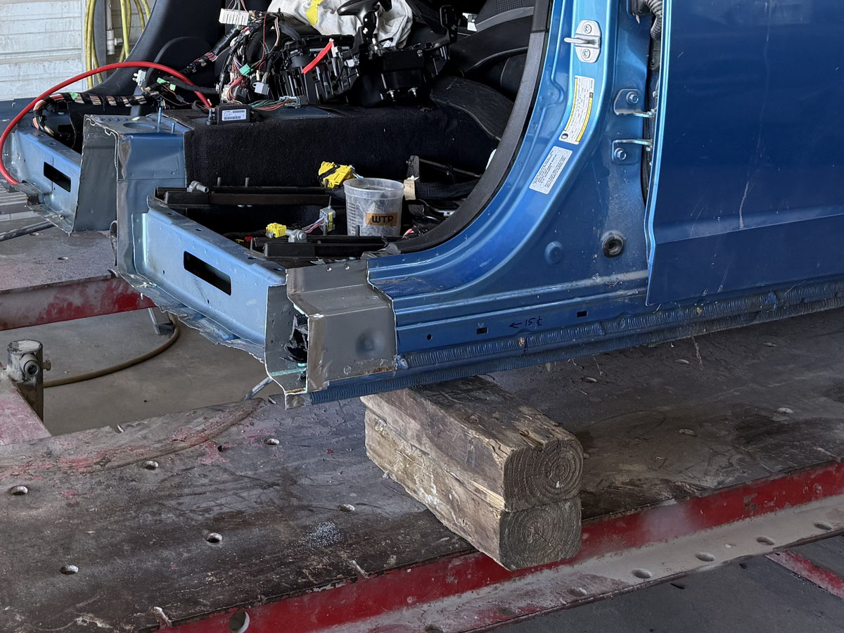 Anchored to the bench — F&R Auto Body, Tampa