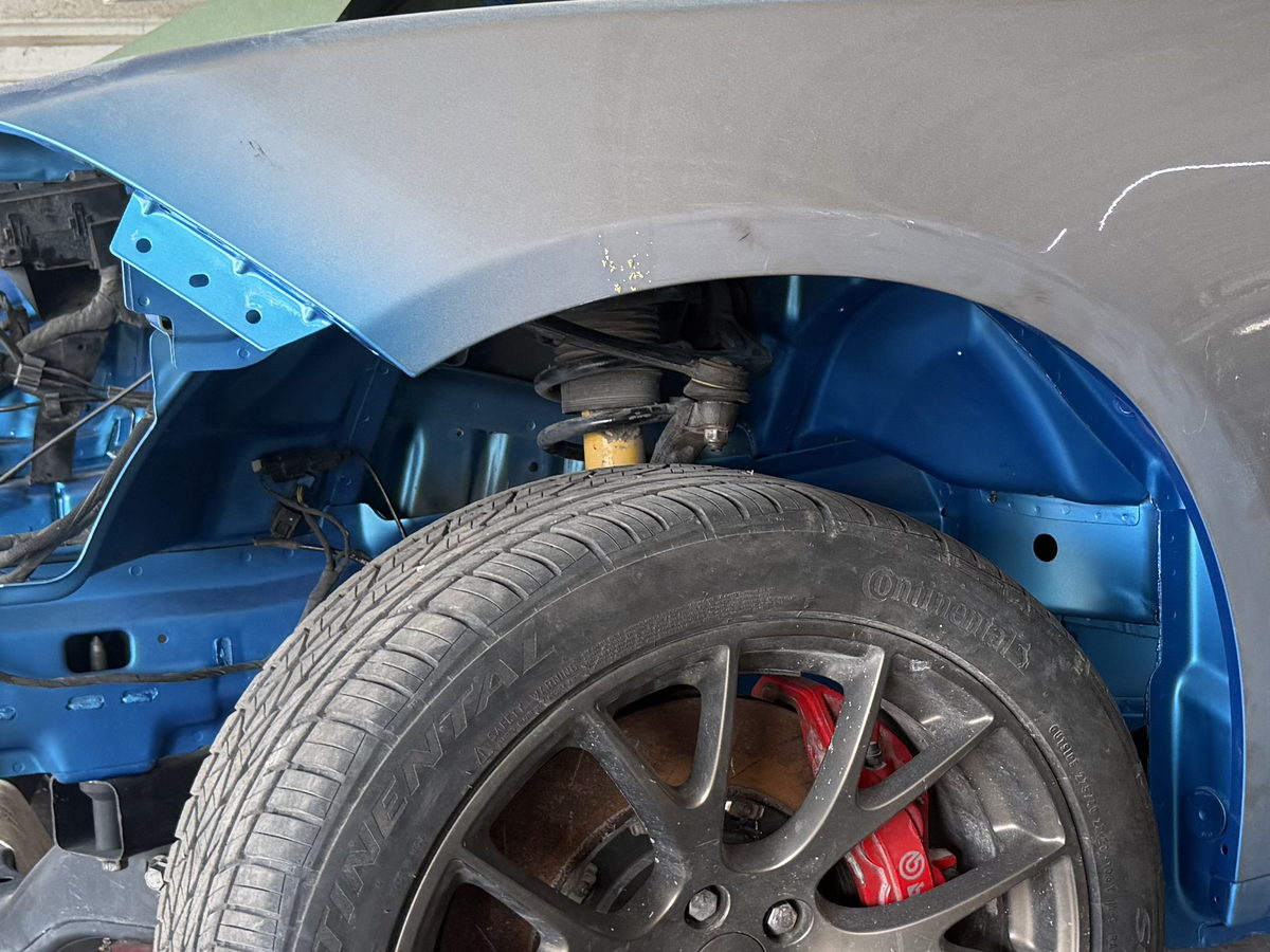 New fender, gaps set — F&R Auto Body, Tampa